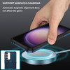 Shockproof Hybrid Case with MagSafe Magnetic Ring for Samsung Galaxy S24 Plus - Blue