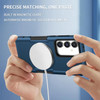 Shockproof Hybrid Case with MagSafe Magnetic Ring for Samsung Galaxy S24 Plus - Blue