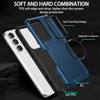Shockproof Hybrid Case with MagSafe Magnetic Ring for Samsung Galaxy S24 Plus - Blue