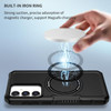Shockproof Hybrid Case with MagSafe Magnetic Ring for Samsung Galaxy S24 - Black