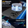Shade Series Hybrid Case with MagSafe Magnetic Ring for Samsung Galaxy S24 - Black