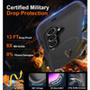 Shade Series Hybrid Case with MagSafe Magnetic Ring for Samsung Galaxy S24 - Black
