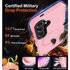 Shade Series Hybrid Case with MagSafe Magnetic Ring for Samsung Galaxy S24 - Pink