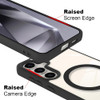 Acrylic Transparent Case with MagSafe Magnetic Ring for Samsung Galaxy S24 Plus - Black