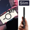 Acrylic Transparent Case with MagSafe Magnetic Ring for Samsung Galaxy S24 Plus - Black