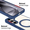 Acrylic Transparent Case with MagSafe Magnetic Ring for Samsung Galaxy S24 - Blue