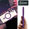 Acrylic Transparent Case with MagSafe Magnetic Ring for Samsung Galaxy S24 - Purple