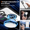 Tough Shield Crystal Case with MagSafe Magnetic Ring Holder for Samsung Galaxy S24 Plus - Black
