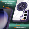 Tough Shield Crystal Case with MagSafe Magnetic Ring Holder for Samsung Galaxy S24 - Purple