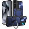 Elite Series Hybrid Case with MagSafe Magnetic Ring Stand and Camera Lens Cover for Samsung Galaxy S24 - Blue