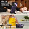 Elite Series Hybrid Case with MagSafe Magnetic Ring Stand and Camera Lens Cover for Samsung Galaxy S24 - Purple