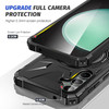 Military Grade TUFF Case with MagSafe Magnetic Rotating Ring Stand for Samsung Galaxy S24 Plus - Black