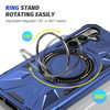 Military Grade TUFF Case with MagSafe Magnetic Rotating Ring Stand for Samsung Galaxy S24 - Blue