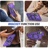 Military Grade TUFF Case with MagSafe Magnetic Rotating Ring Stand for Samsung Galaxy S24 - Purple