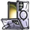 Military Grade Hybrid Case with MagSafe Magnetic Ring for Samsung Galaxy S24 Ultra - Purple