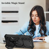 Military Grade Hybrid Case with MagSafe Magnetic Ring for Samsung Galaxy S24 Plus - Black