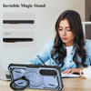 Military Grade Hybrid Case with MagSafe Magnetic Ring for Samsung Galaxy S24 Plus - Blue