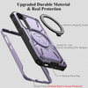 Military Grade Hybrid Case with MagSafe Magnetic Ring for Samsung Galaxy S24 Plus - Purple