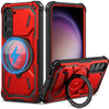 Military Grade Hybrid Case with MagSafe Magnetic Ring for Samsung Galaxy S24 Plus - Red