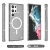 Crystal Glitter Fusion Case with MagSafe Magnetic Ring for Samsung Galaxy S24 Ultra - Smoke