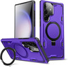 Military Grade Advanced Armor Case with MagSafe Magnetic Ring Stand for Samsung Galaxy S24 Ultra - Purple