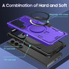 Military Grade Advanced Armor Case with MagSafe Magnetic Ring Stand for Samsung Galaxy S24 Ultra - Purple