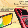 Military Grade Robotic Series Hybrid Case with Ring Grip for Samsung Galaxy A25 5G - Red