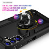 Military Grade Hybrid Case with Ring Grip for Samsung Galaxy A25 5G - Black