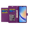 Extra Series Essential Leather Wallet Stand Case for Samsung Galaxy A25 5G - Purple