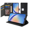 Essential Leather Wallet Stand Case for Samsung Galaxy A25 5G - Black