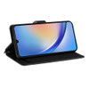 Essential Leather Wallet Stand Case for Samsung Galaxy A25 5G - Black