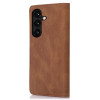 Leather Folio Wallet Case for Samsung Galaxy S24 Plus - Brown