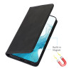 Leather Folio Wallet Case for Samsung Galaxy S24 - Black