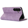 Leather Folio Wallet Case for Samsung Galaxy S24 - Purple