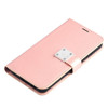 Extra Series Essential Leather Wallet Stand Case for Samsung Galaxy S24 Plus - Rose Gold
