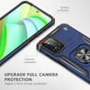 Military Grade Robust Series Dual Layer Hybrid Case with Ring Grip for Motorola Moto G Play 2024 - Blue
