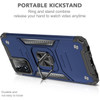 Military Grade Robust Series Dual Layer Hybrid Case with Ring Grip for Motorola Moto G Play 2024 - Blue