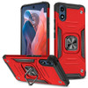 Military Grade Robust Series Dual Layer Hybrid Case with Ring Grip for Motorola Moto G Play 2024 - Red