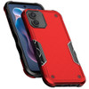Military Grade Shockproof Hybrid Armor Case for Motorola Moto G Play 2024 - Red