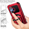 Military Grade Robotic Series Hybrid Case with Ring Grip for Celero 5G Plus 2024 - Red