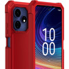Military Grade Rugged Hybrid Case for Celero 5G Plus 2024 - Red