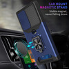 Military Grade All-In-One Ring Stand Card Case for Samsung Galaxy S24 Ultra - Blue