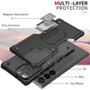 Military Grade Shockproof Hybrid Case with Ring Holder for Samsung Galaxy S24 Ultra - Black