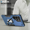 Military Grade Shockproof Hybrid Case with Ring Holder for Samsung Galaxy S24 Ultra - Blue