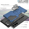 Military Grade Shockproof Hybrid Case with Ring Holder for Samsung Galaxy S24 Ultra - Blue