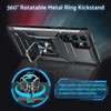 Military Grade Robust Series Hybrid Case with Ring Grip for Samsung Galaxy S24 Ultra - Black