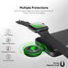 Magnetic USB-C Wireless Charger with USB-A Adapter for Apple Watch - Black