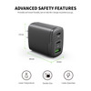 20W Dual USB-C PD 3.0 Power Delivery + 18W Quick Charge 3.0 Wall Charger - Black