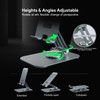360 Degree Aluminum Alloy Rotatable Smartphone and Tablet Desktop Stand - Grey