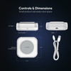 Qi Certified 15W Fast Wireless Charging Pad with Night Light - White